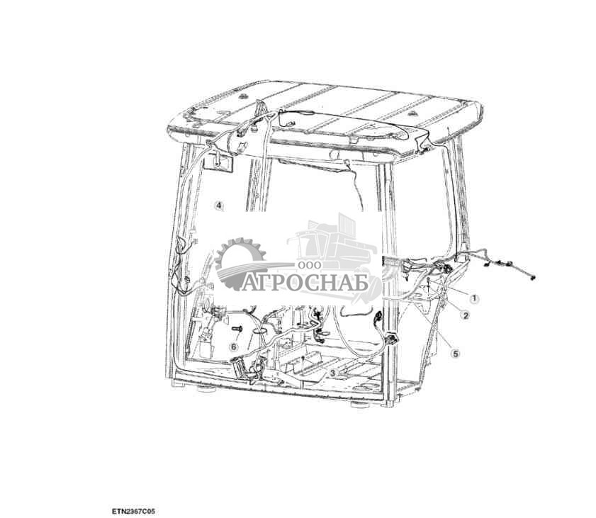 Жгут проводов, кабина 
